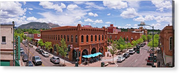 Downtown District Acrylic Print featuring the photograph Downtown Flagstaff by Jeremy Woodhouse