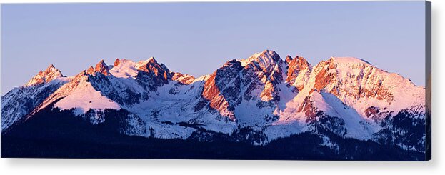 Rocky Mountains Acrylic Print featuring the photograph Rocky Mountain Range by Dan Ballard