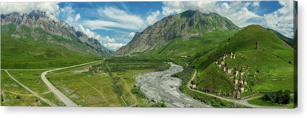 Cemetery Acrylic Print featuring the photograph Dead Town Dargavs In North Ossetia by Mikhail Kokhanchikov
