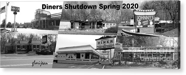 Diners Acrylic Print featuring the photograph Diners Shutdown Spring 2020 by GJ Glorijean