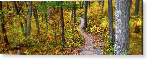 Devils Lake Acrylic Print featuring the photograph Fall Adventure by Sebastian Musial