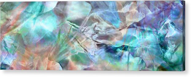 Abstract Art Acrylic Print featuring the painting Living Waters - Abstract Art by Jaison Cianelli