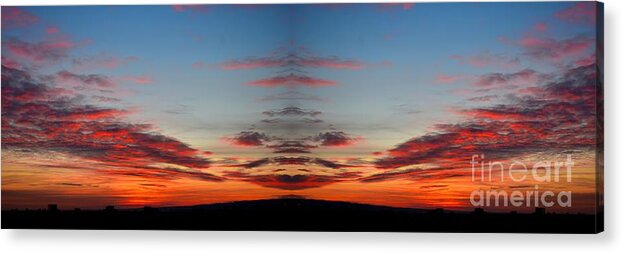 Nature Acrylic Print featuring the photograph Love Between Earth And Sky 2 by Leonida Arte
