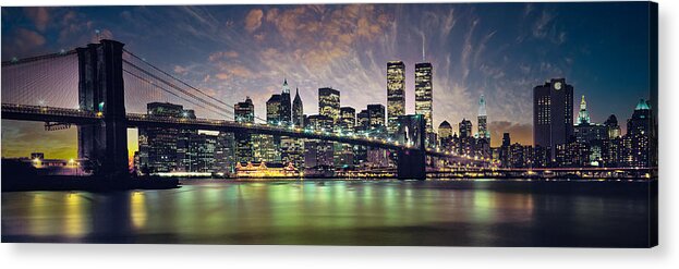 New York City Skyline Acrylic Print featuring the photograph New York City Skyline by Jon Neidert