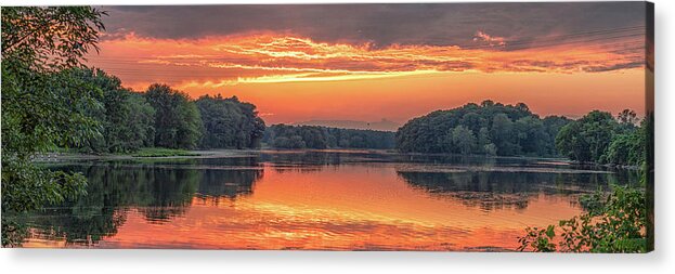 Sunset Acrylic Print featuring the photograph Panoramic Sunset at Indian Point by Rod Best