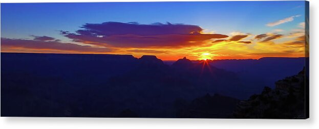 Arizona Acrylic Print featuring the photograph Sunrise in the Canyon by Rick Furmanek