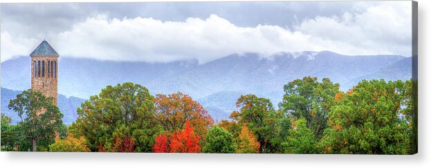 Virginia Acrylic Print featuring the photograph Virginia Mountains Panorama by Mark Andrew Thomas