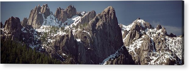 Castle Crags Acrylic Print featuring the photograph Castle Crags Panorama by James B Toy
