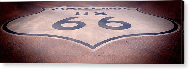 Route 66 Acrylic Print featuring the photograph Route 66 in Brick by Jeanne May