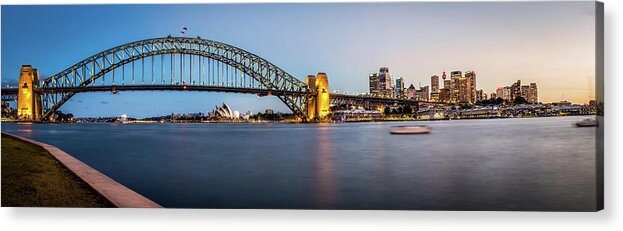 Tranquility Acrylic Print featuring the photograph Sydney Evening Skyline by Image By Mike Hankey