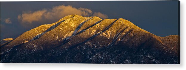Taos Acrylic Print featuring the photograph Taos Mountain by Atom Crawford