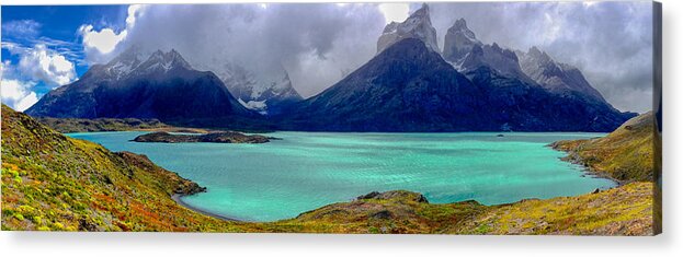 Home Acrylic Print featuring the photograph Patagonia Glacial Lake by Richard Gehlbach