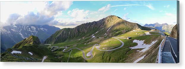 Alpine Acrylic Print featuring the photograph Grossglockner High Alpine Road by Vaclav Sonnek