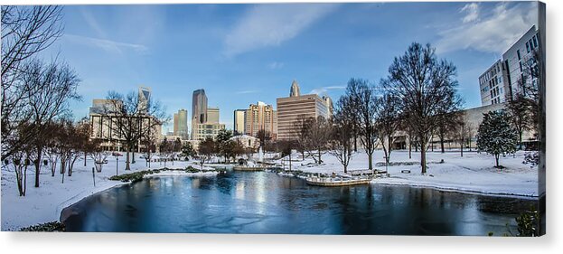 Charlotte Acrylic Print featuring the photograph Charlotte Downtown #1 by Alex Grichenko