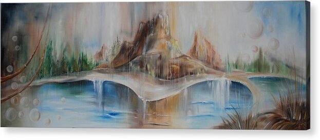 Ausra Jankauskiene Acrylic Print featuring the painting Ausra Arts 9 by Ausra Jankauskiene