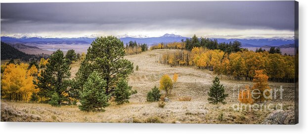 Colorful Landscape Photography Acrylic Print featuring the photograph Colorful Panorama by David Waldrop