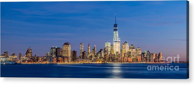 New York Acrylic Print featuring the photograph Good Evening New York by Stacey Granger