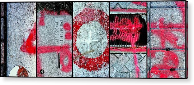  Urban Acrylic Print featuring the photograph Street Sights 13 by Marlene Burns