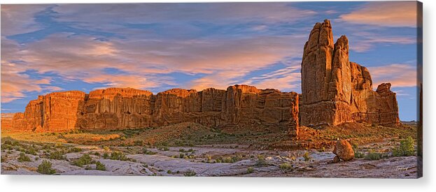 Courthouse Acrylic Print featuring the photograph Arches National Park by Fred J Lord