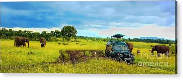 Safari Acrylic Print featuring the photograph Safari #1 by Charuhas Images