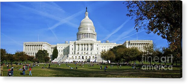 United States Capitol Acrylic Print featuring the photograph A Capitol View by Mark Miller