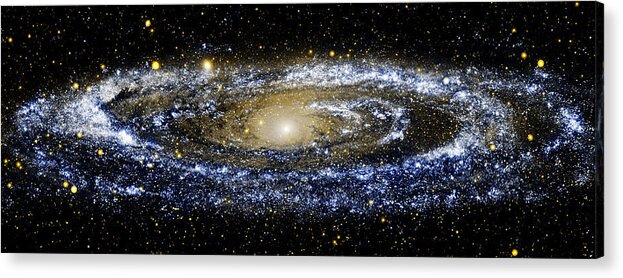 Andromeda Galaxy Acrylic Print featuring the photograph Andromeda Galaxy enhanced by Weston Westmoreland