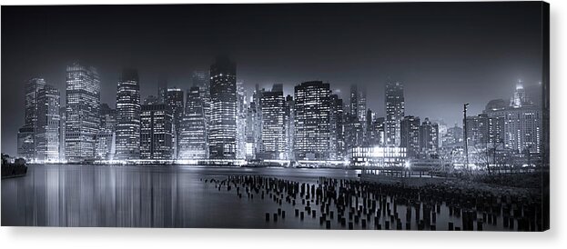 New York City Acrylic Print featuring the photograph Destination Manhattan by Mark Andrew Thomas