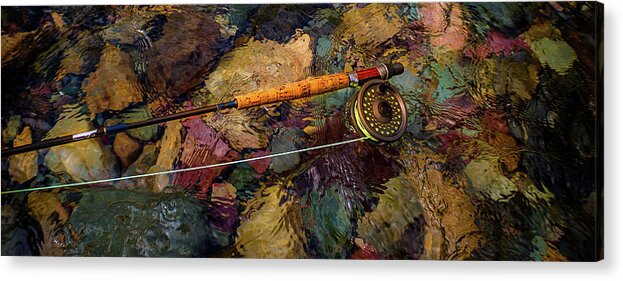 Flyfishing Acrylic Print featuring the photograph Flyfishing Essentials by Thomas Nay