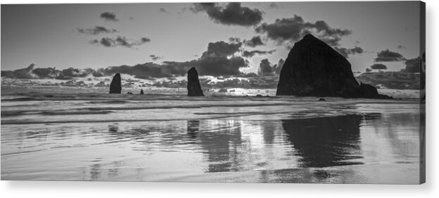 Art Acrylic Print featuring the photograph Haystack After Sunset by Jon Glaser