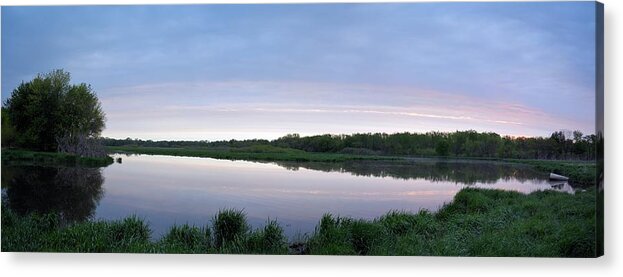 Sunrise Acrylic Print featuring the photograph Marsh Calm by Bonfire Photography