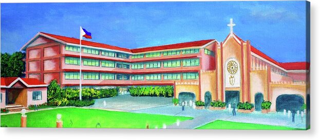 Mchs Acrylic Print featuring the painting MCHS Infanta by Cyril Maza