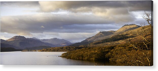 Water's Edge Acrylic Print featuring the photograph Sunset On Loch Lomond by Theasis