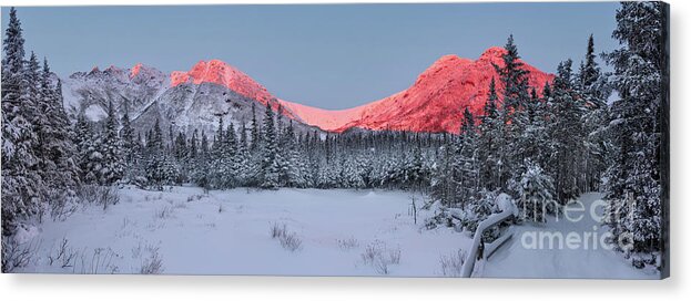 2021 Acrylic Print featuring the photograph Tuckerman's Ravine Alpenglow Sunrise by Craig Shaknis
