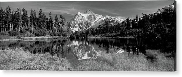 Photography Acrylic Print featuring the photograph Reflection Of Mountains In A Lake, Mt #6 by Panoramic Images