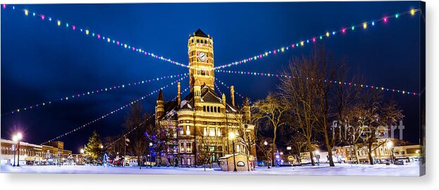 Acrylic Print featuring the photograph Christmas On The Square by Michael Arend