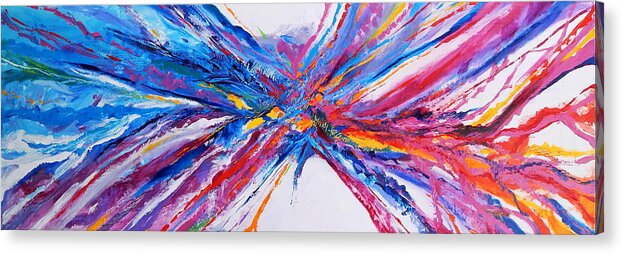 Crux Acrylic Print featuring the painting Crux by Priscilla Batzell Expressionist Art Studio Gallery
