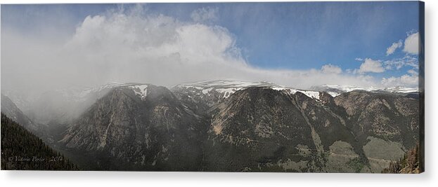 2014 Acrylic Print featuring the photograph June Snow Squall Coming Down the Valley by Victoria Porter