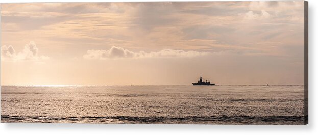 Ship Acrylic Print featuring the photograph Leaving Port part 1 by Alex Hiemstra