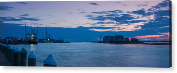 Chincoteague Acrylic Print featuring the photograph Sunset over Chincoteague Inlet by Photographic Arts And Design Studio