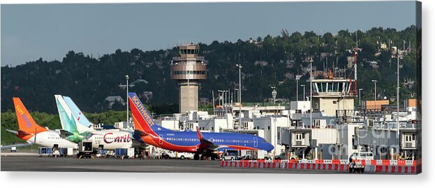 Sangster International Airport Acrylic Print featuring the photograph Sangster International Airport in Montego Bay, Jamaica #2 by David Oppenheimer