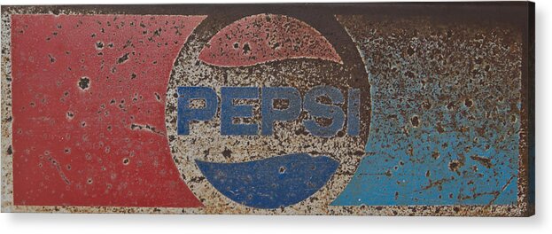 Pepsi Acrylic Print featuring the photograph A Little Tied But Still A Classic by Heidi Smith