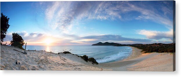 Forster Acrylic Print featuring the photograph Forster One Mile Beach by Nicholas Blackwell