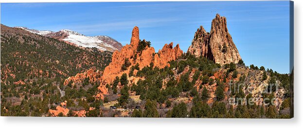 Garden Of The Gods Acrylic Print featuring the photograph High Point View by Adam Jewell