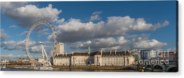 British Acrylic Print featuring the photograph London Eye by Adrian Evans