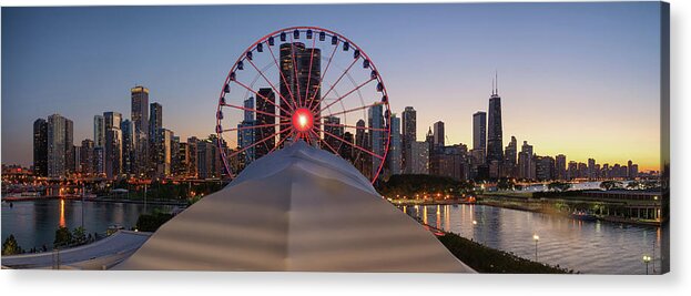 Chicago Acrylic Print featuring the photograph Navy Pier by Raf Winterpacht