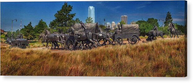 Panorama Acrylic Print featuring the photograph Old and New by Buck Buchanan