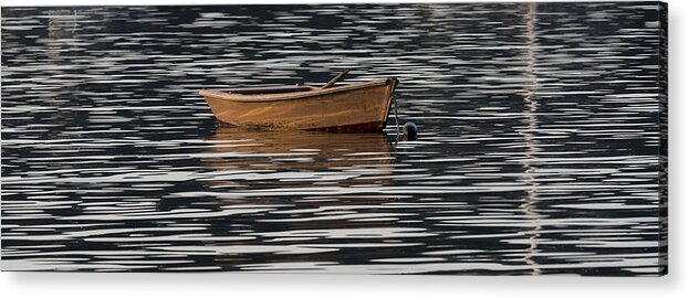 Rowboat Acrylic Print featuring the photograph Rowboat at rest by David Kay
