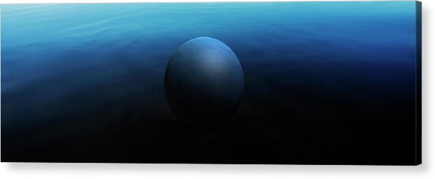 Particles Acrylic Print featuring the digital art Sand Sphere by Pelo Blanco Photo