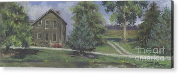 Ohio Landscape Acrylic Print featuring the painting The Bauer Farm by Terri Meyer