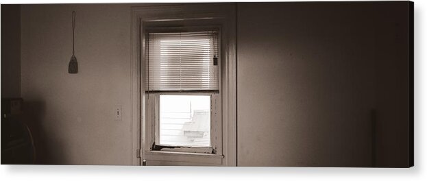 Monochrome Acrylic Print featuring the photograph West 4 by Sarah Hembree